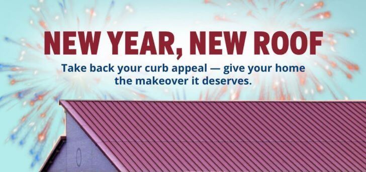 Start off the new year by giving your home the makeover it deserves with a brand new roof. Enhance your curb appeal and refresh the look of your house for 2024.